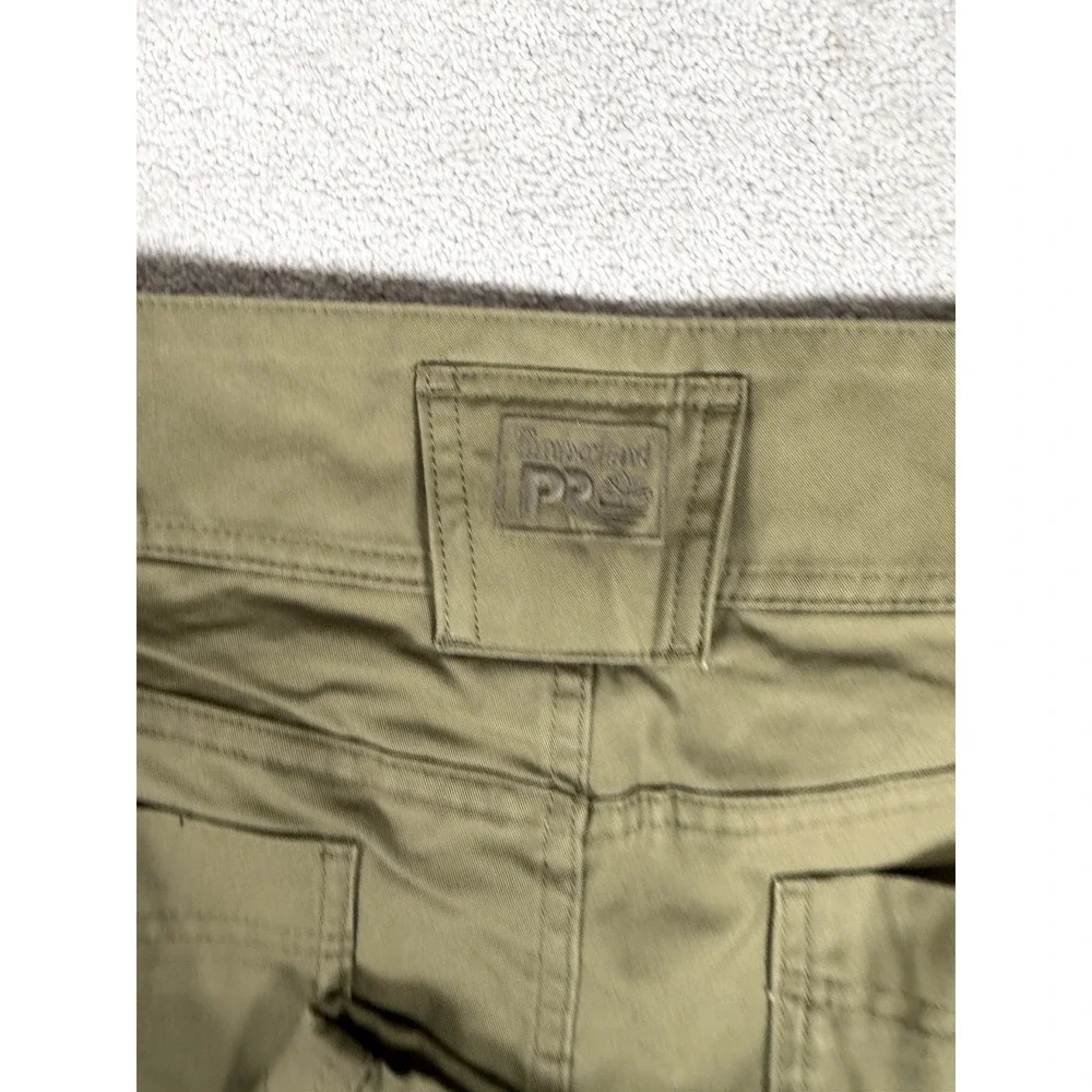 Timberland PRO Warrior Pants 32x34 Olive Green Double Knee Athletic Fit Workwear